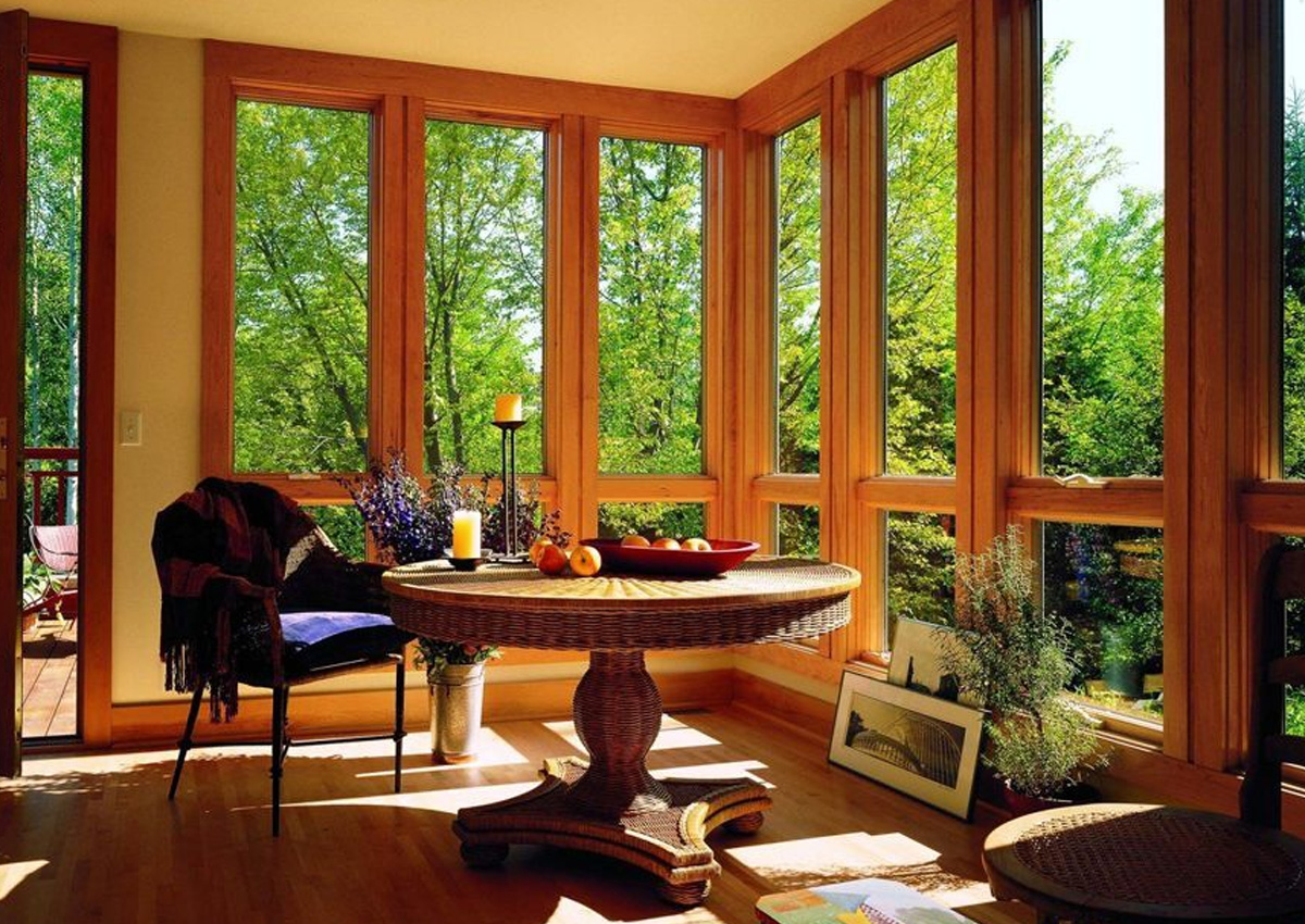diseño de las ventanas de madera